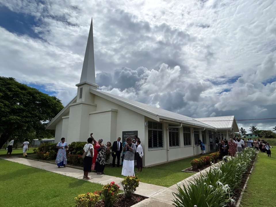 Members and friends of the Church in Nawaka, Fiji on Palm Sunday, 24 March 2024.